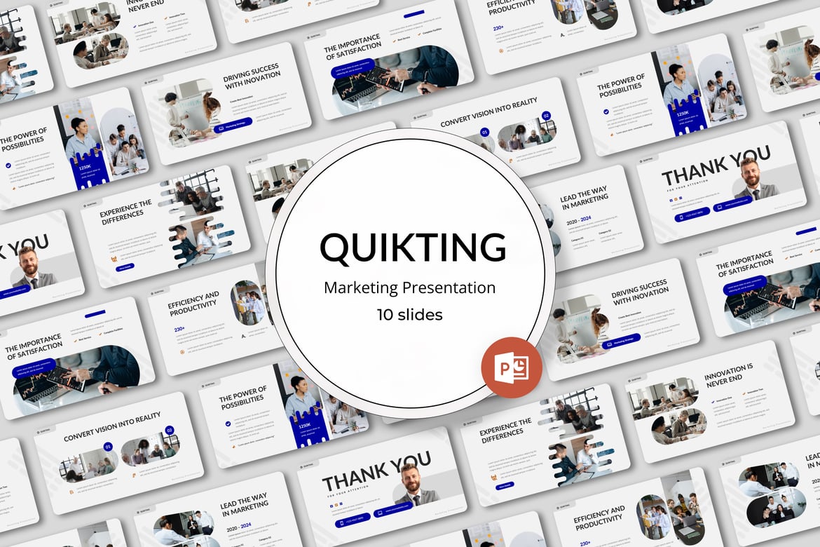 Template PowerPoint Quikting - Wujudkan Presentasi Menarik Anda