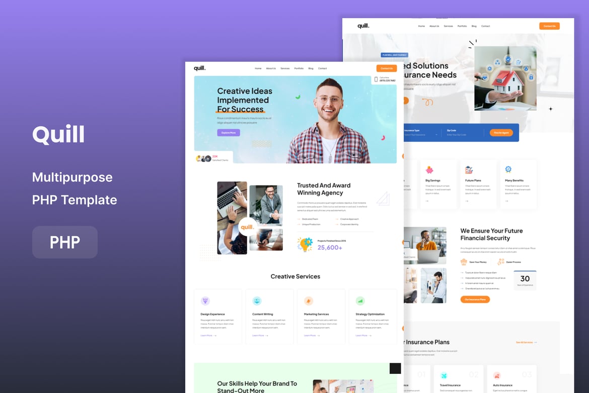 Quill - Template Website PHP Serbaguna untuk Berbagai Kebutuhan