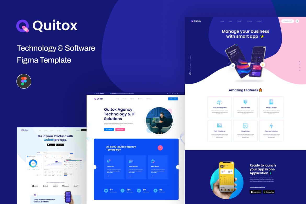 Quitox - Template Website Solusi IT yang Menawan
