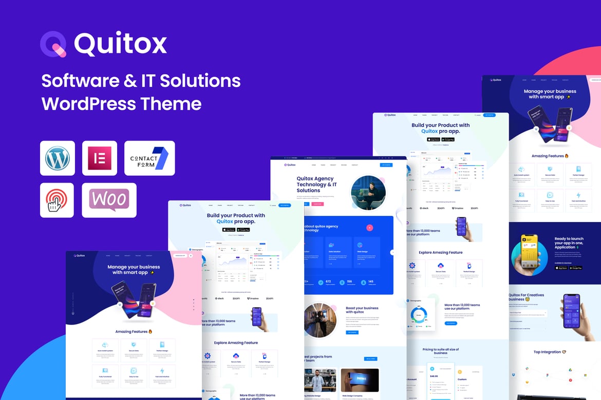 Quitox – Tema WordPress Solusi IT dan Perangkat Lunak yang Responsif