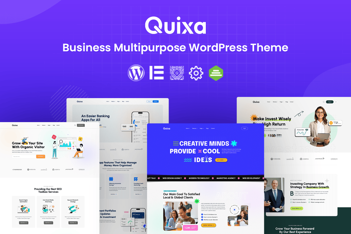Quixa – Tema WordPress Kreatif untuk Bisnis Anda