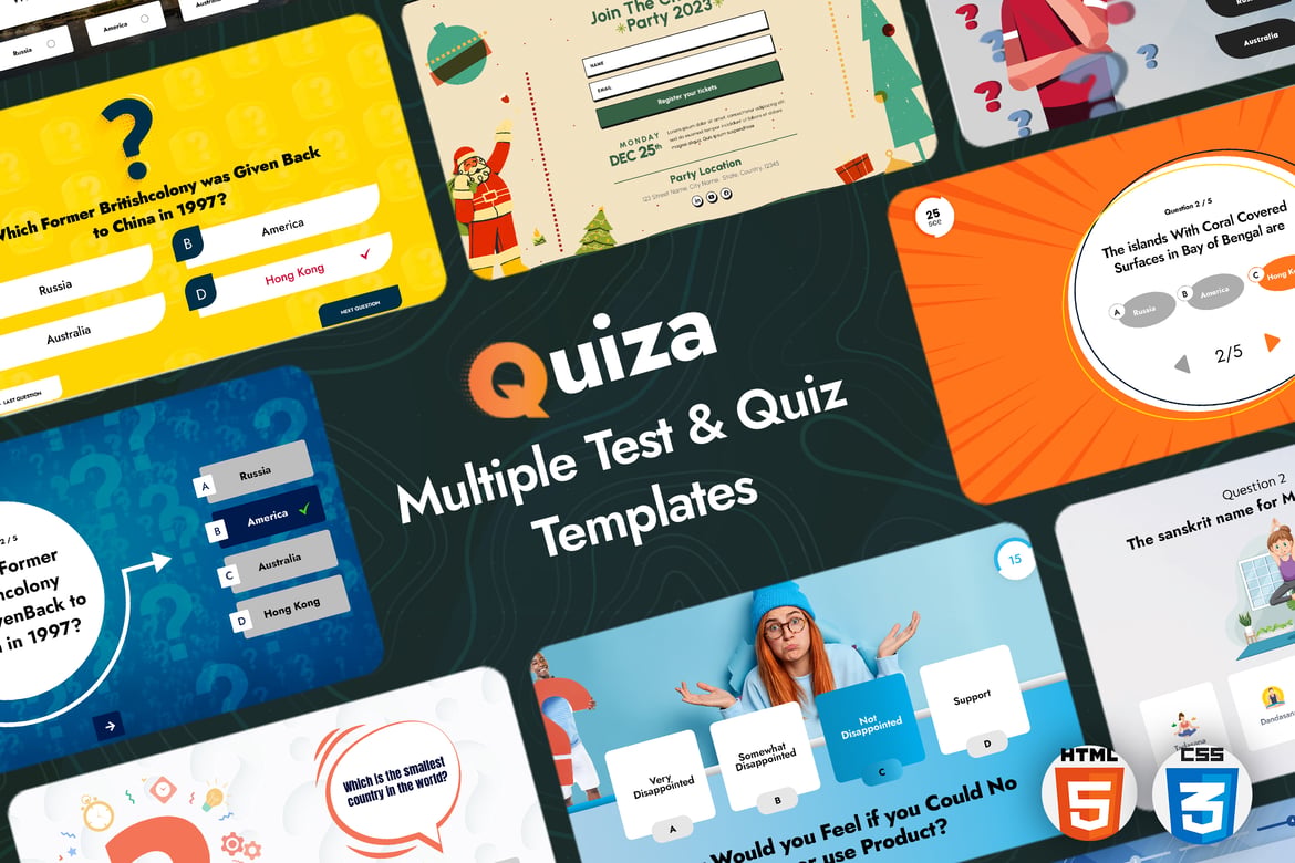 Quiza - Template Website Ujian & Kuiz yang Menarik