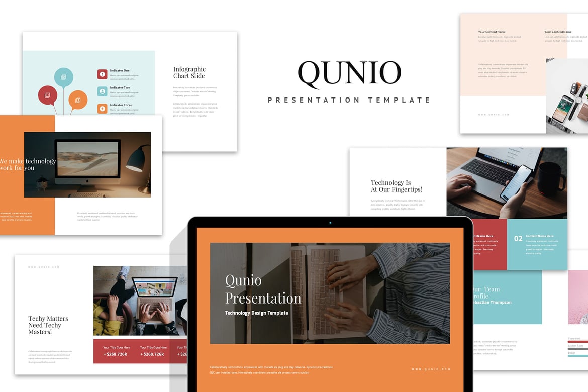 Qunio: Template PowerPoint Modern untuk Presentasi Menarik
