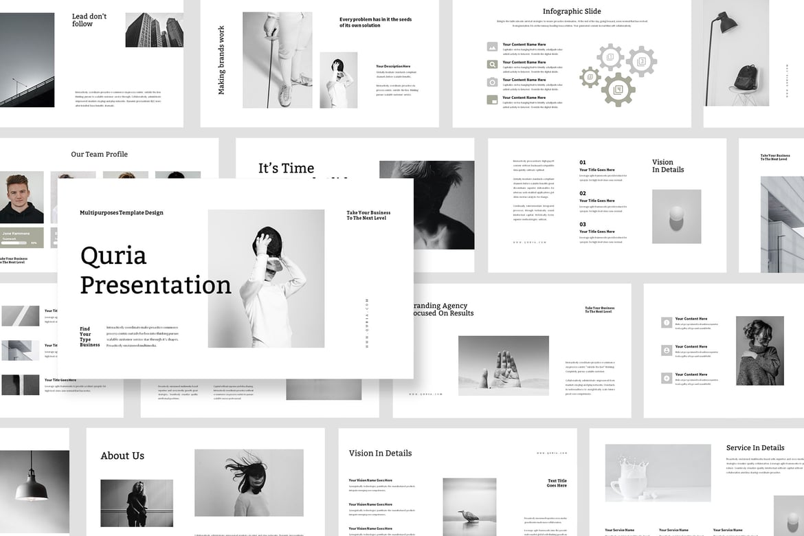 Quria: Template PowerPoint Serbaguna untuk Presentasi Menarik