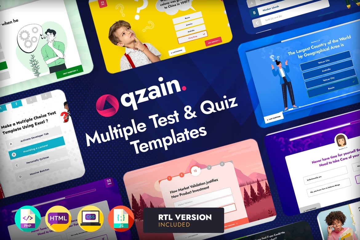 Qzain - Template Web Ujian & Kuiz yang Menarik
