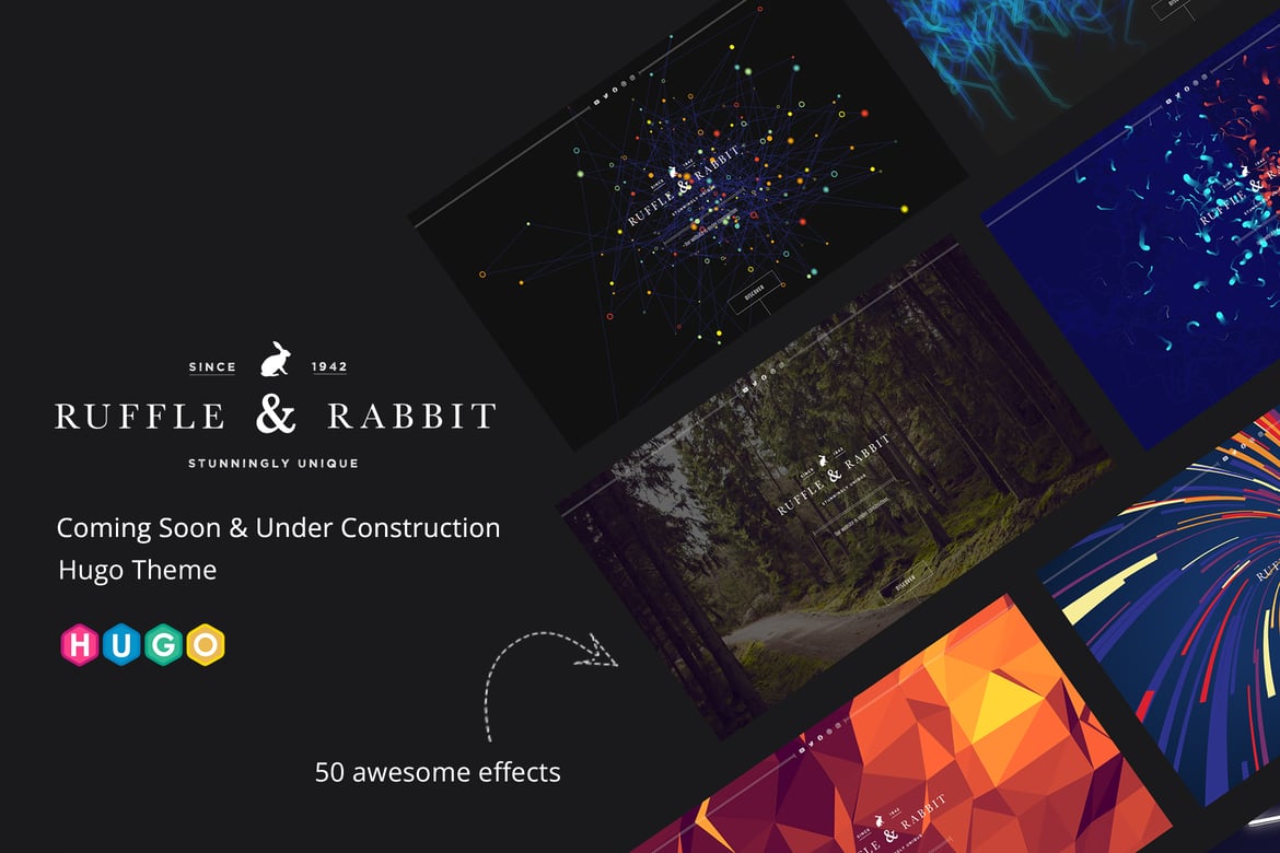 Rabbit - Tema Hugo Menarik untuk Halaman Coming Soon