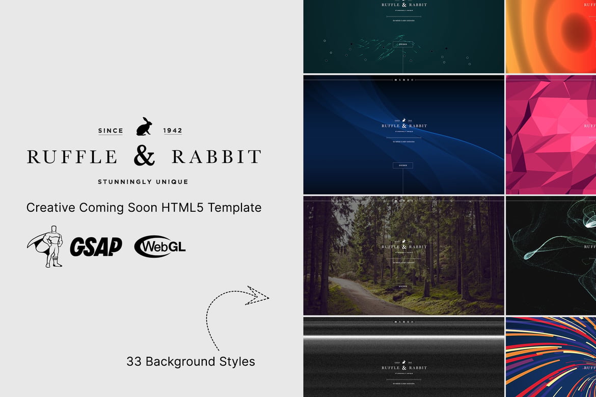 Rabbit - Template Website HTML5 Kreatif untuk Halaman Segera