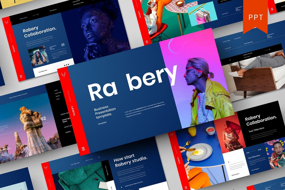 Rabery – Template PowerPoint Bisnis yang Menarik