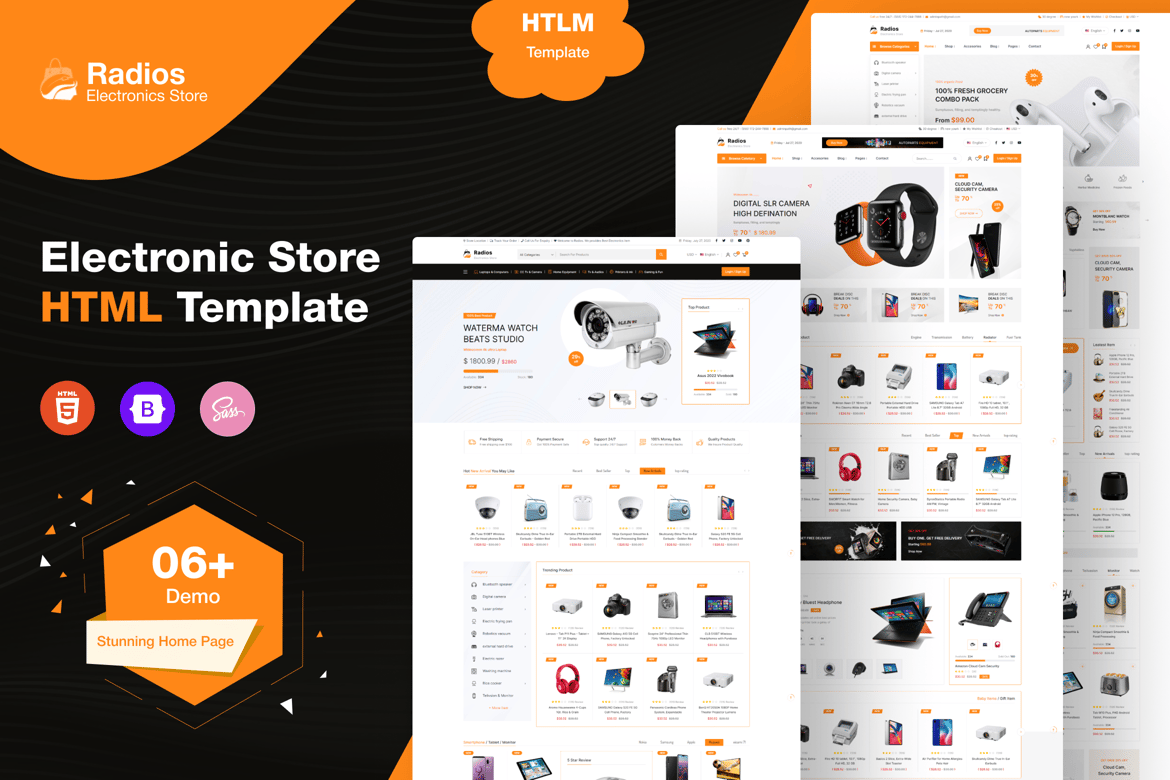 Template Website Elektronik - Desain Modern dan Responsif untuk Toko Online