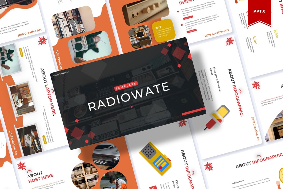 Radiowate | Template Presentasi PowerPoint Profesional