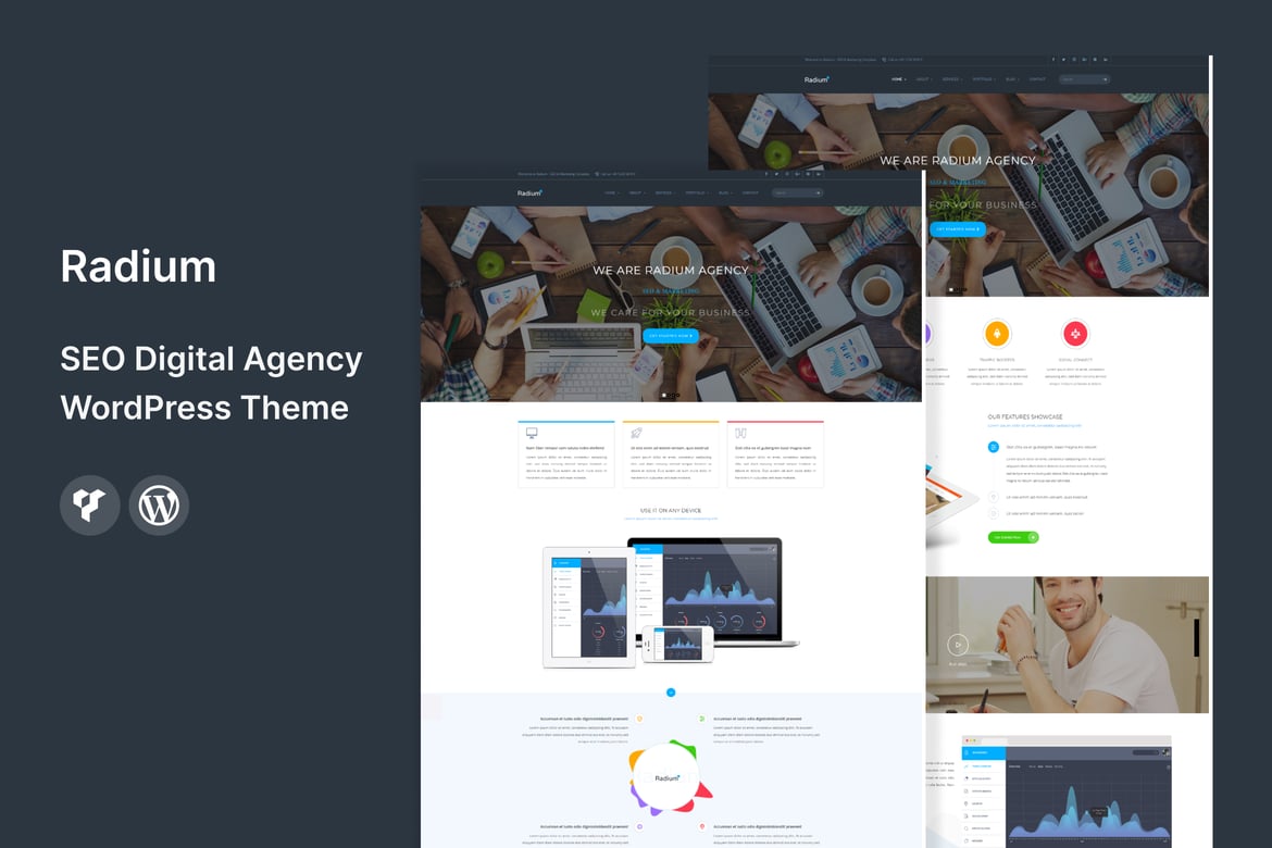 Radium - Tema WordPress SEO dan Digital Agency Terbaik