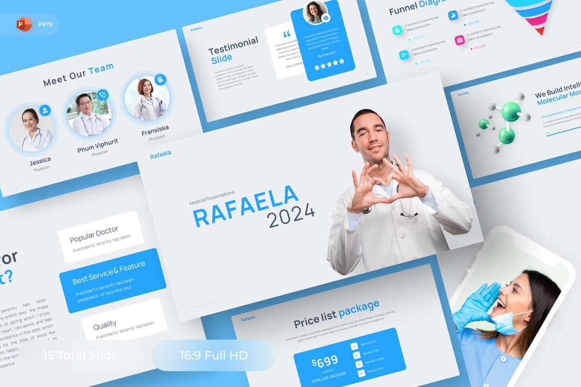 Rafaela - Template PowerPoint Medis yang Menarik dan Profesional