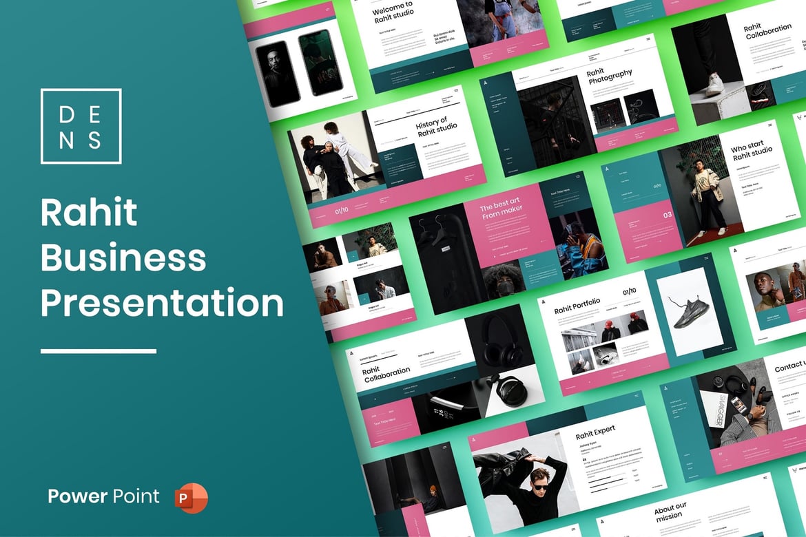 Rahit – Template PowerPoint Bisnis yang Menarik