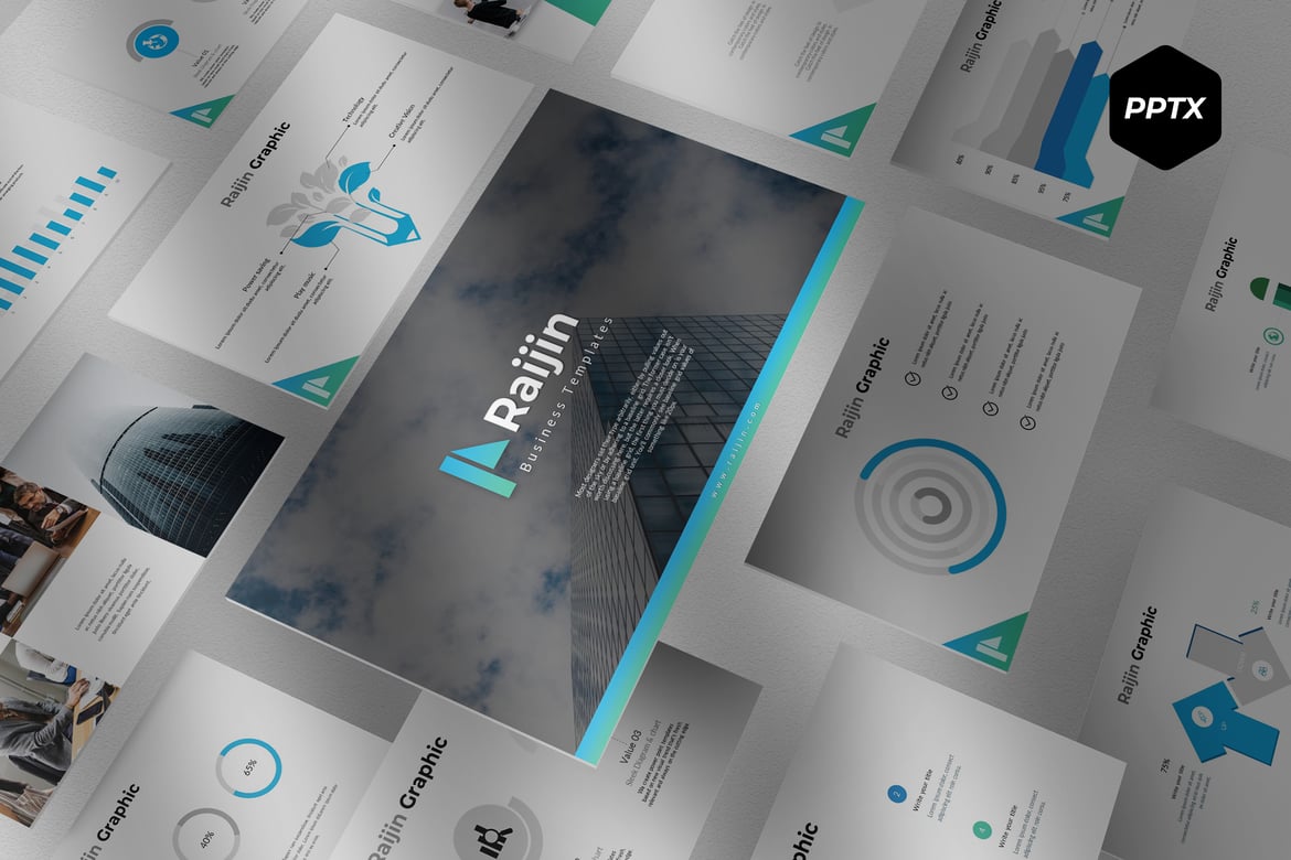 Raijin - Template PowerPoint Serbaguna untuk Presentasi Anda