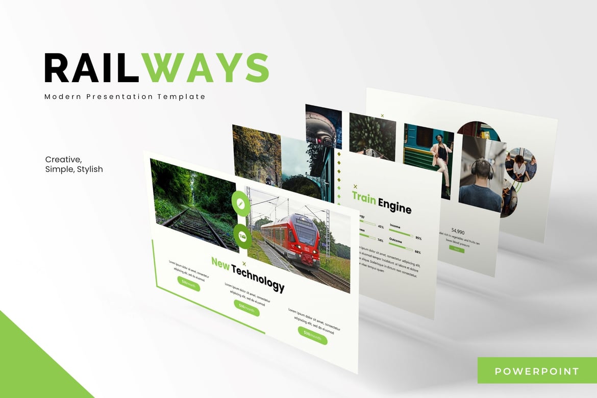 Railalways - Template Presentasi PowerPoint Serbaguna