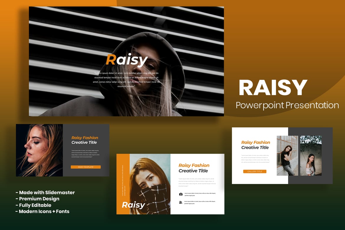 Template PowerPoint Raisy - Solusi Presentasi Serbaguna