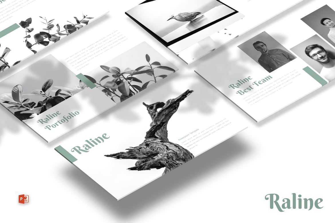 Raline - Template PowerPoint Presentasi Modern dan Stylish