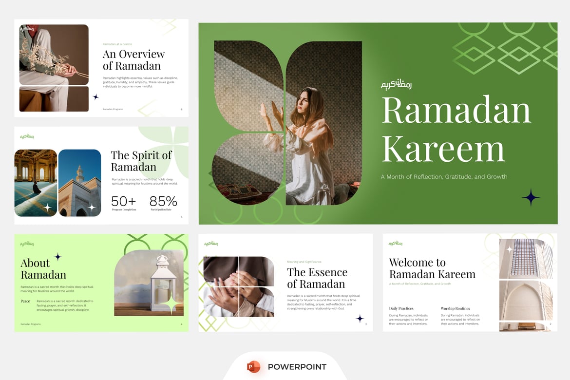 Template PowerPoint Acara Ramadan yang Elegan dan Inspiratif