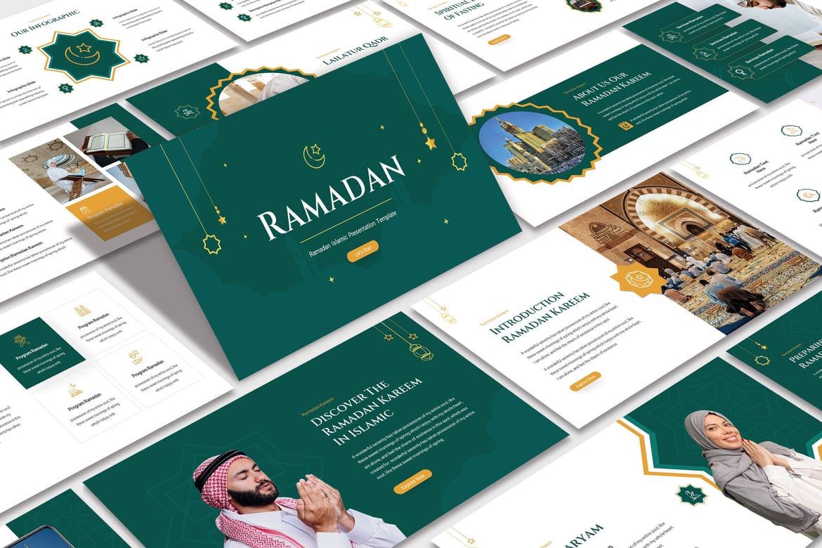 Template Powerpoint Ramadan Kreatif dan Modern