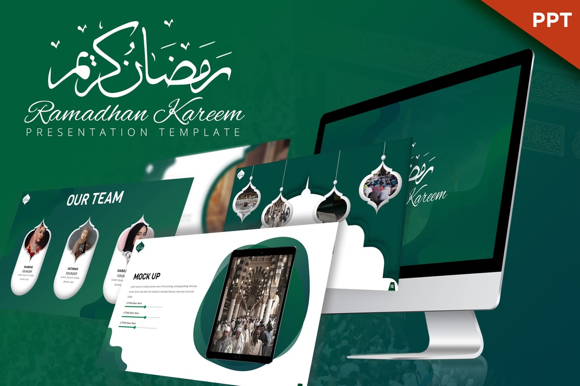 Template PowerPoint Ramadhan Kareem - Desain Profesional untuk Presentasi Anda