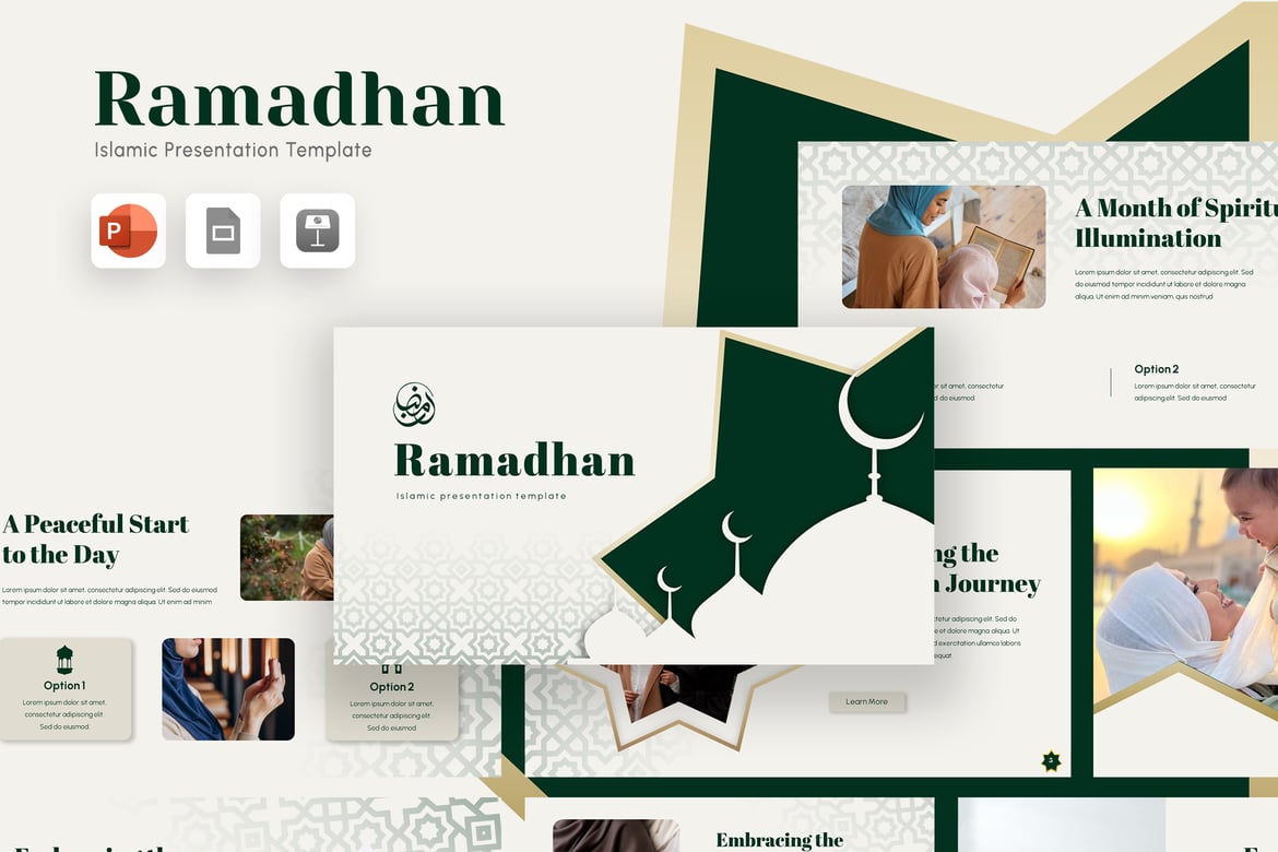 Template Powerpoint Ramadhan yang Elegan dan Kreatif