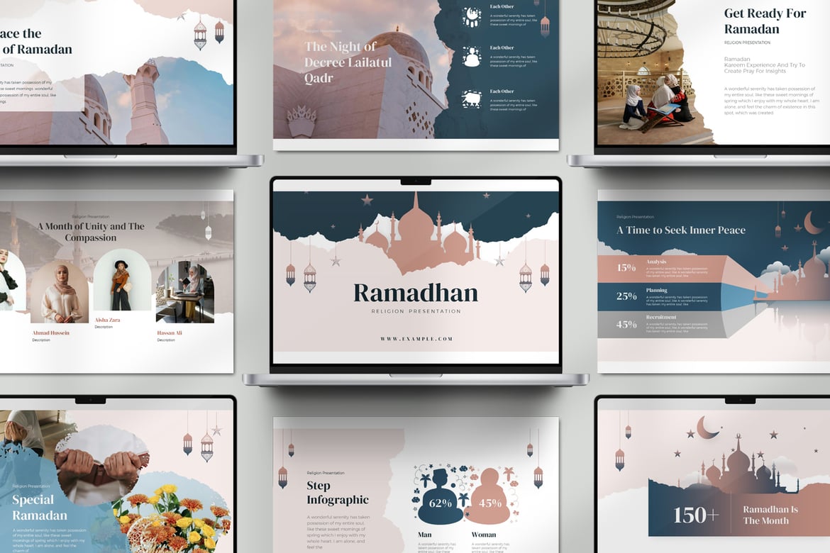 Template Presentasi PowerPoint Ramadhan yang Menarik
