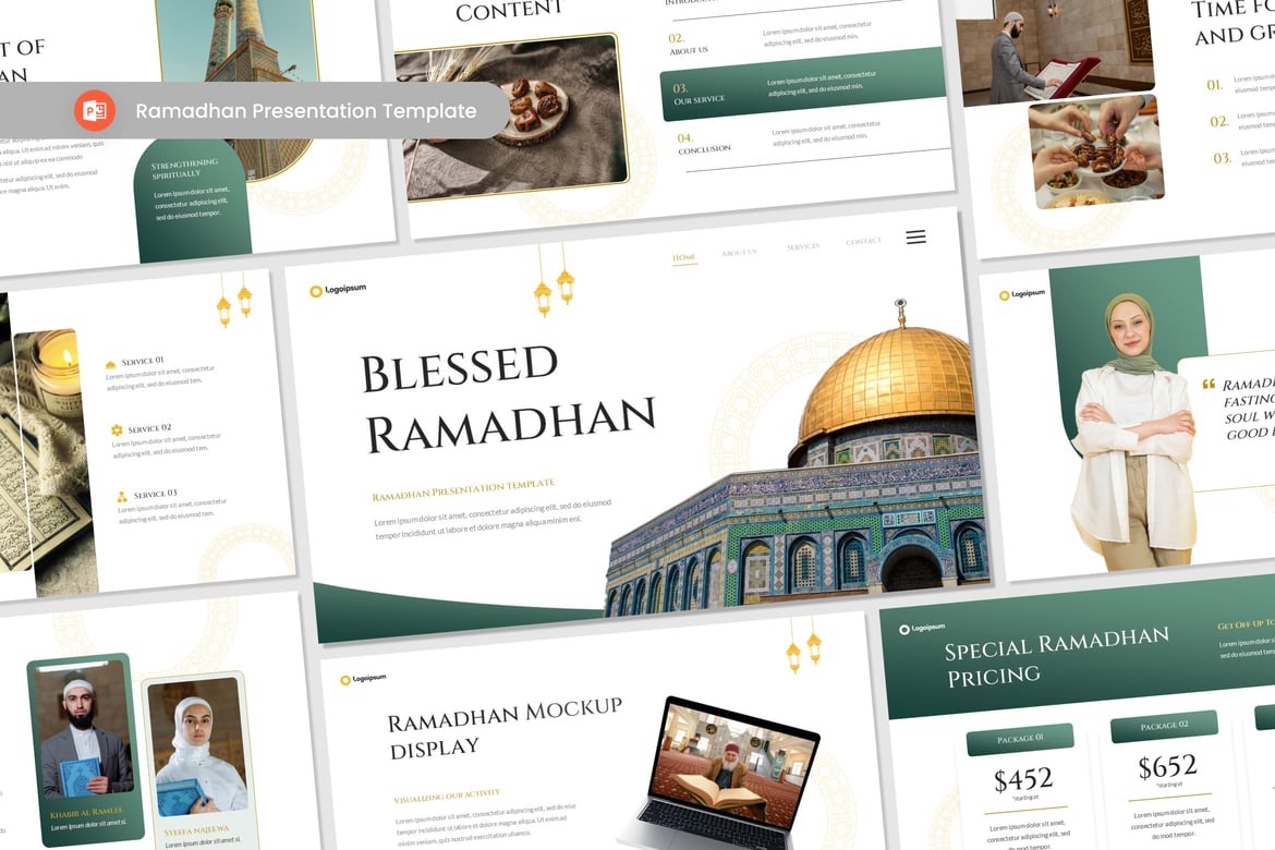 Template PowerPoint Presentasi Ramadhan yang Menarik dan Profesional