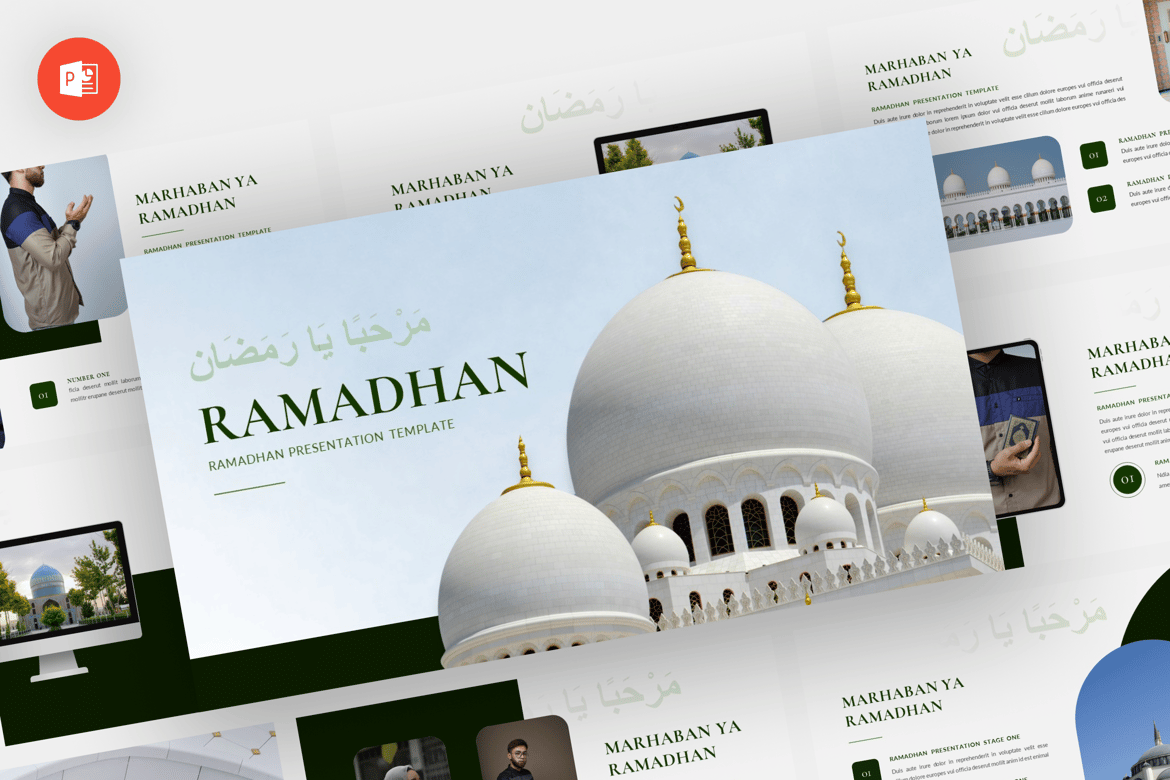 Template Presentasi Powerpoint Ramadhan yang Modern dan Profesional
