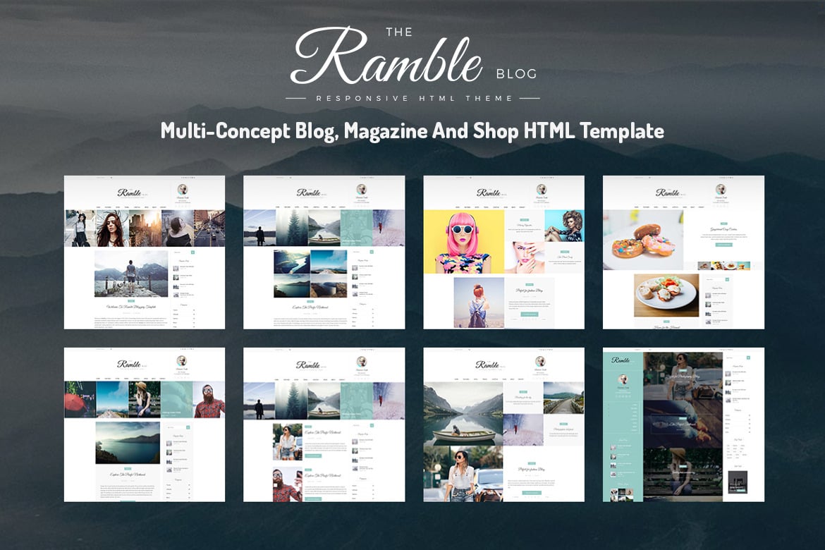 Ramble: Template Website Multi-Konsep yang Kuat dan Fleksibel
