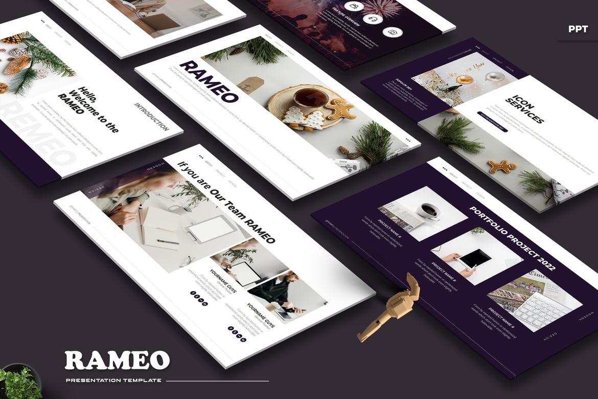 Rameo - Template PowerPoint Kreatif untuk Presentasi Menarik