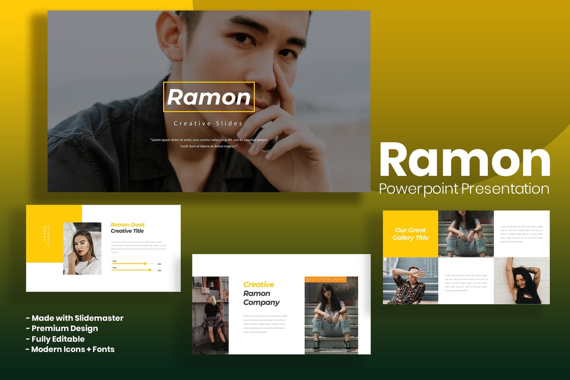 Ramon - Template Powerpoint Serbaguna yang Menarik