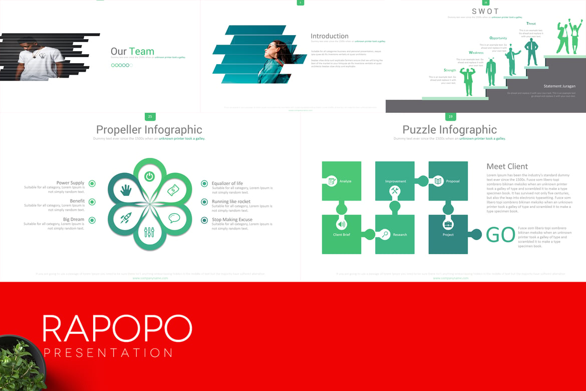 Template PowerPoint RAPOPO - Solusi Presentasi Kreatif Anda