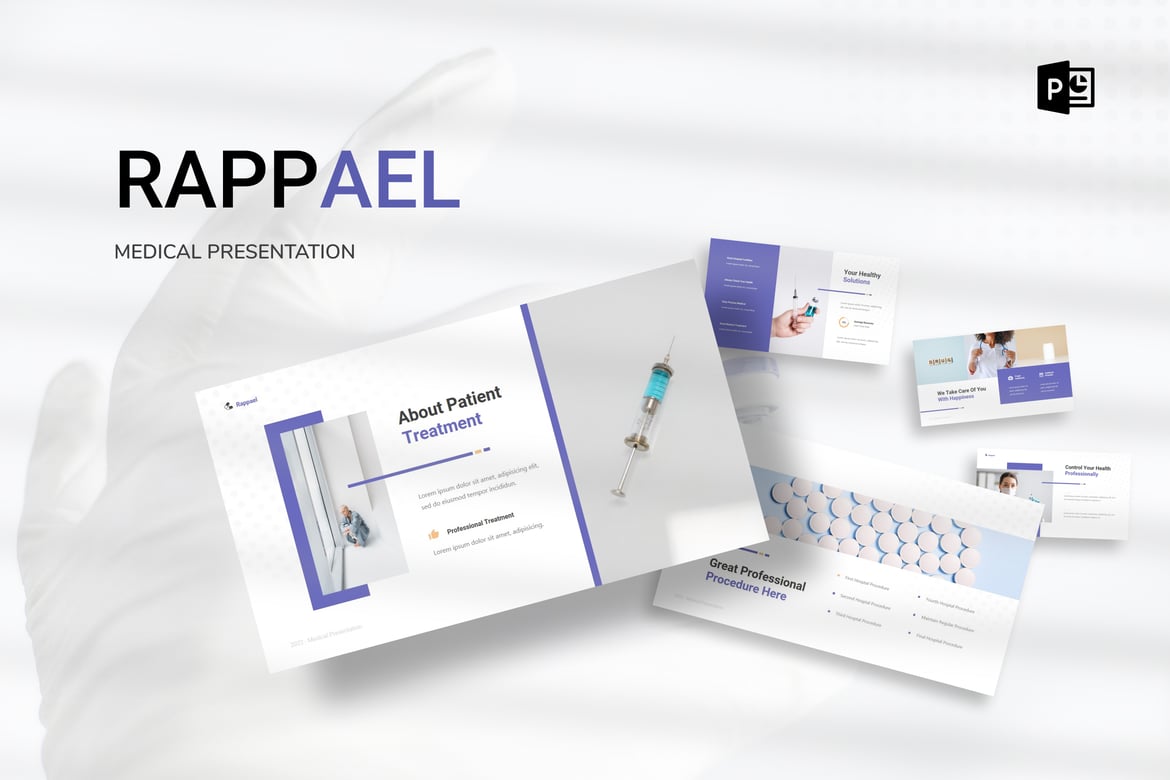 Template Presentasi Medis Rappael - PowerPoint Profesional