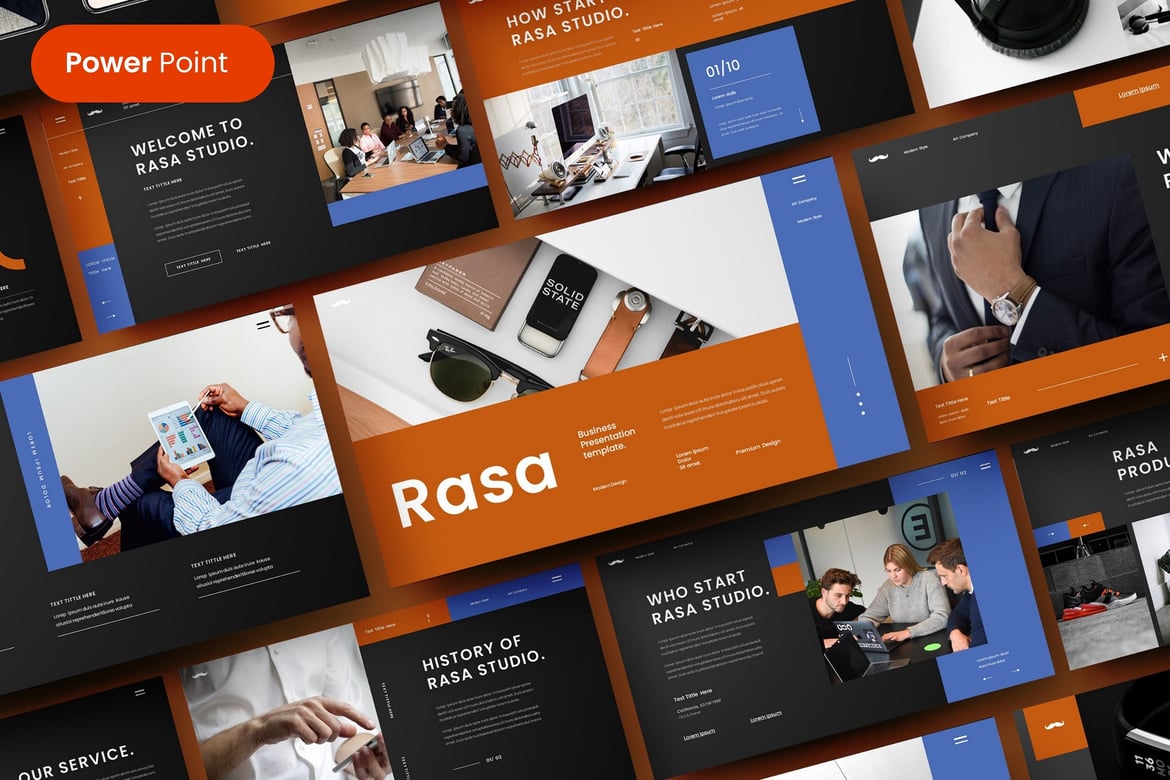 Rasa – Template PowerPoint Bisnis yang Menarik