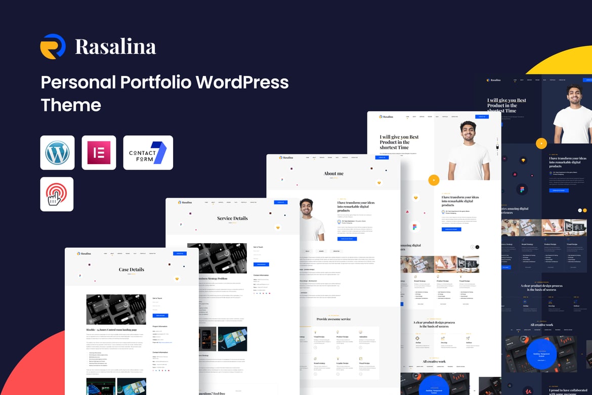 Rasalina – Tema WordPress Portofolio Pribadi yang Menarik