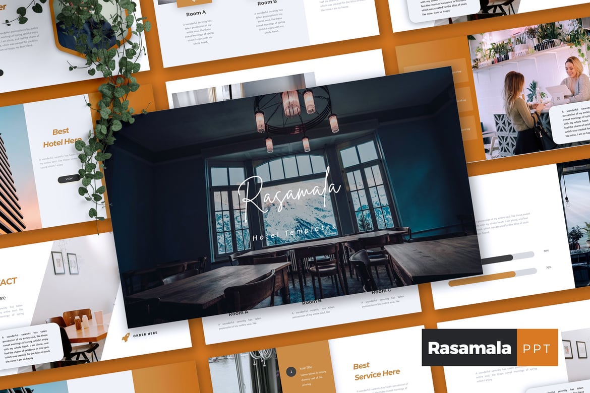 Template PowerPoint Rasamala - Solusi Presentasi Profesional untuk Hotel Anda