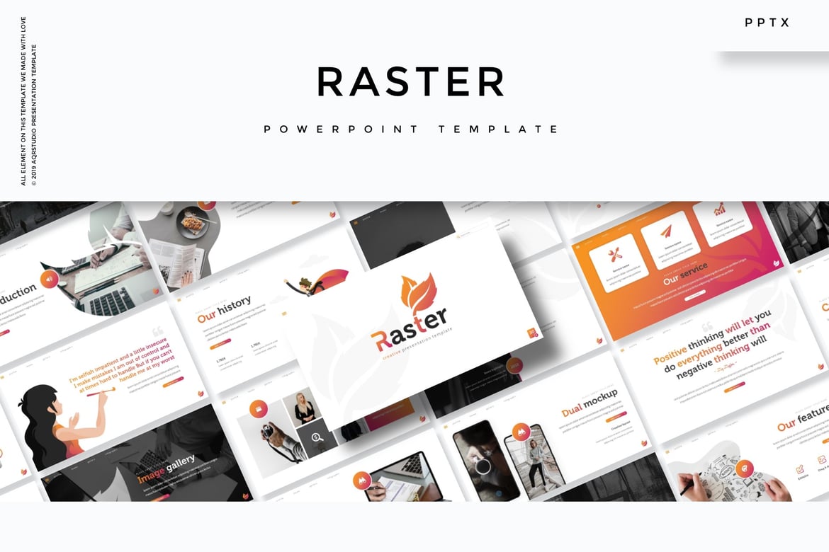 Raster - Template PowerPoint Serbaguna yang Menarik