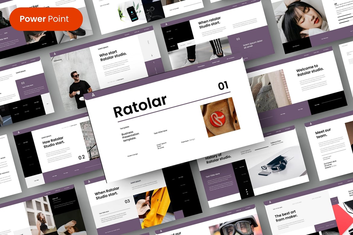 Ratolar – Template PowerPoint Bisnis yang Menarik