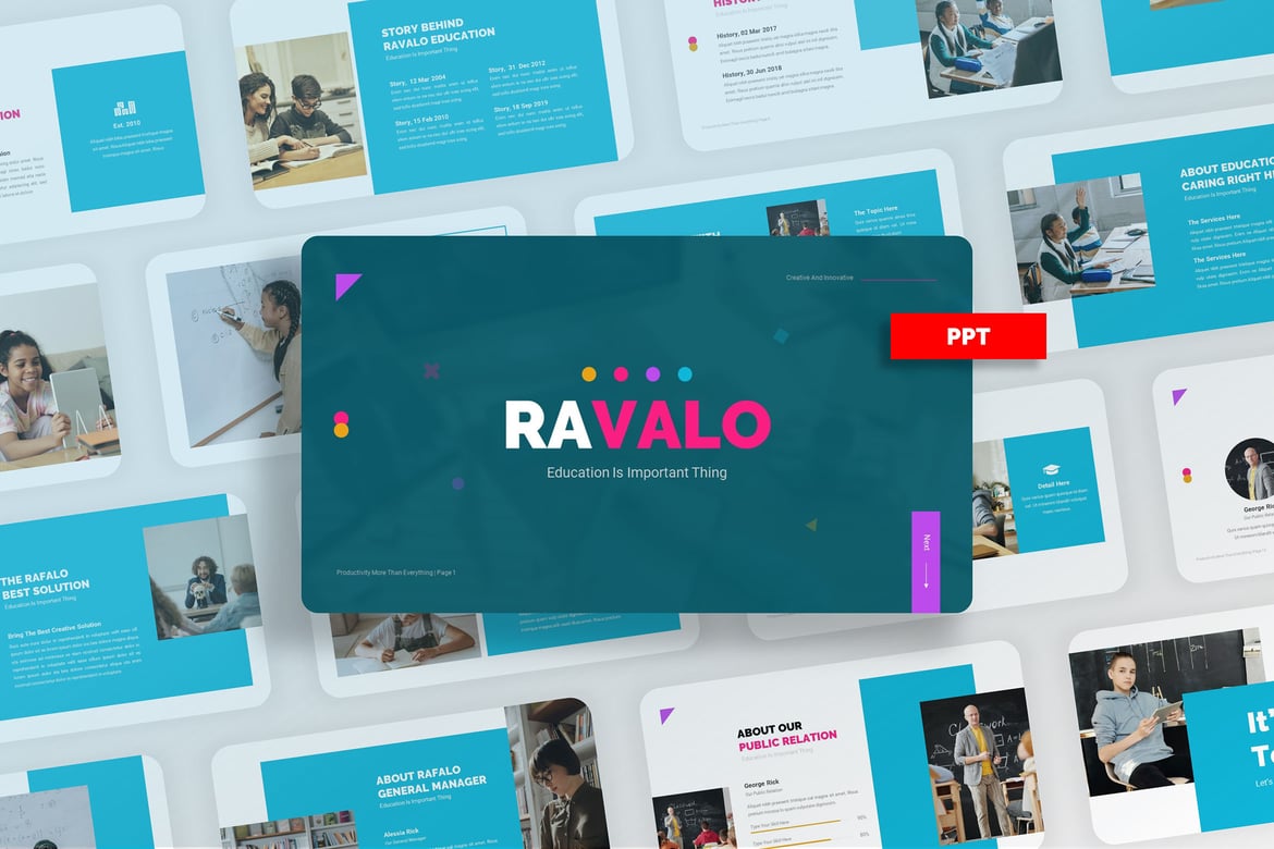 Ravalo - Template Presentasi Pendidikan Anak yang Menarik