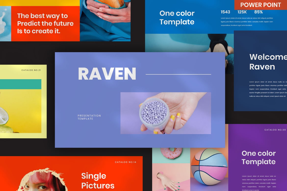 Template PowerPoint Raven - Presentasi Menarik untuk Segala Keperluan