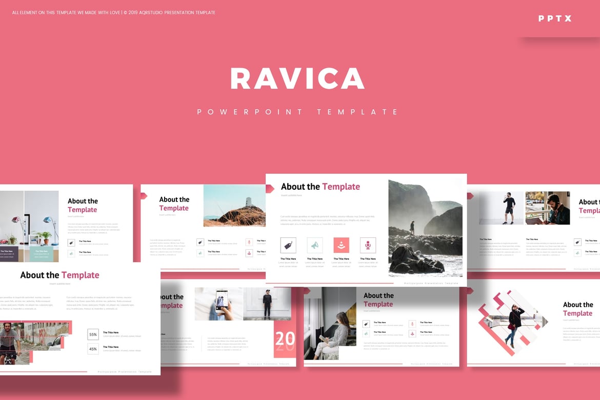Ravica - Template PowerPoint Serbaguna yang Menarik