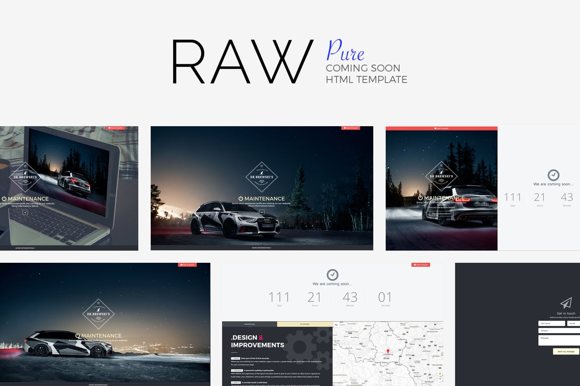 Template Website Coming Soon yang Profesional dan Minimalis