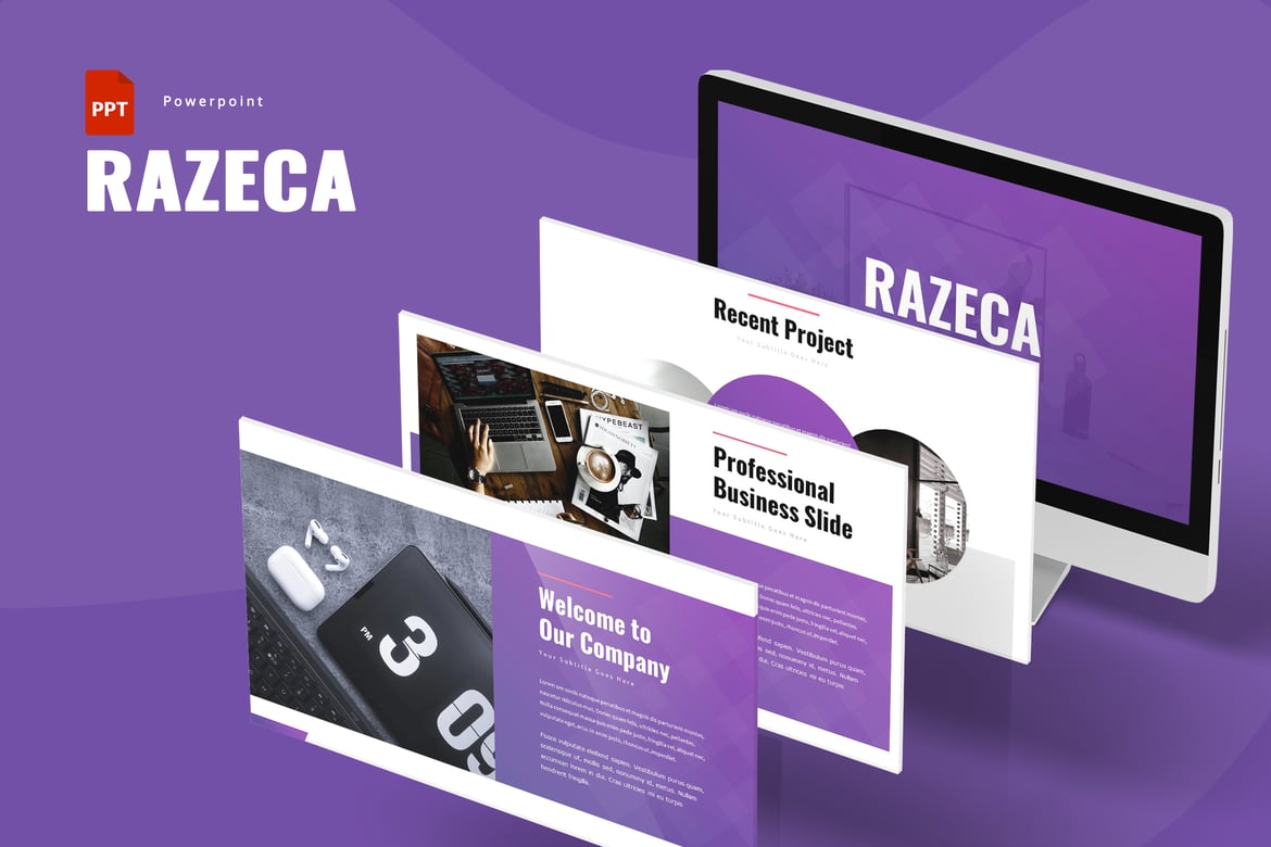 Template Powerpoint Razeca - Solusi Presentasi Profesional Anda
