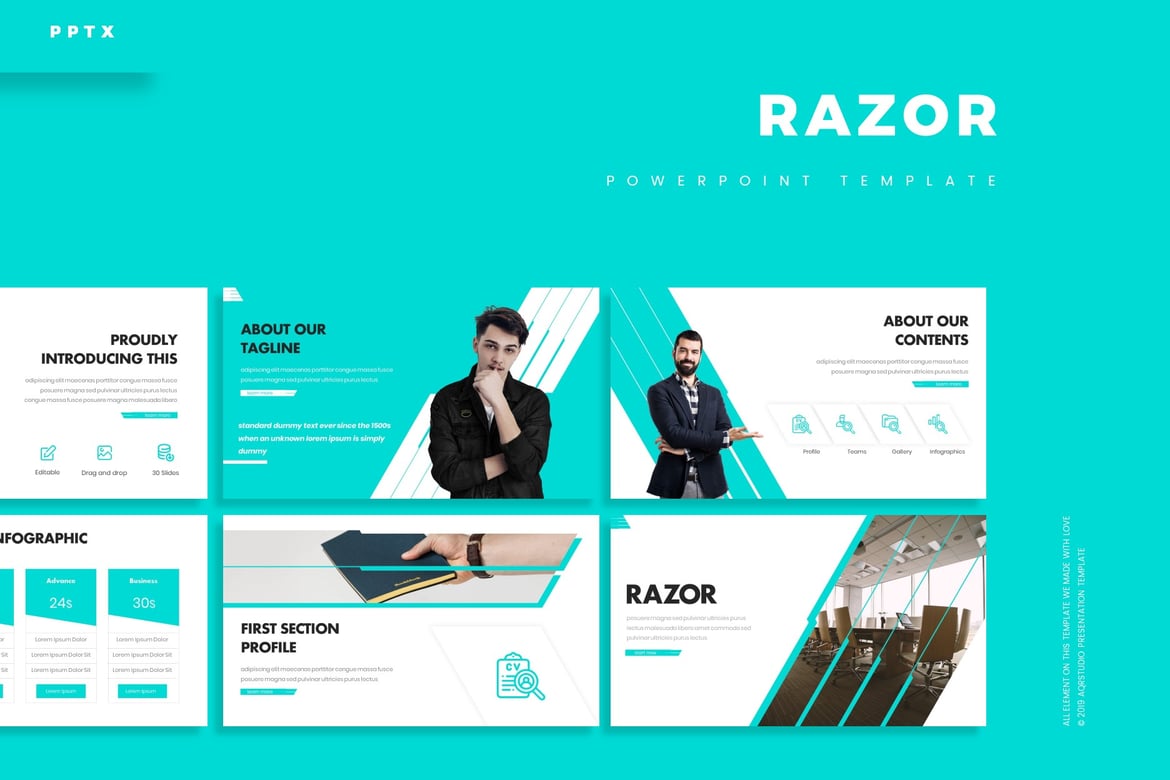 Template PowerPoint Razor - Solusi Presentasi Menarik dan Profesional
