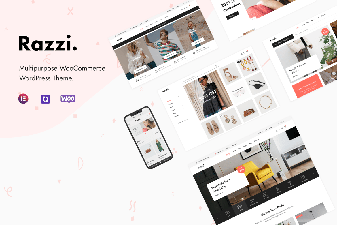 Razzi - Tema WordPress WooCommerce Serbaguna untuk Toko Digital Anda