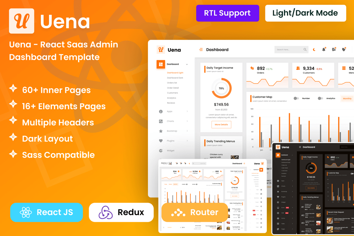Template Website Dashboard Admin SaaS Modern dan Responsif