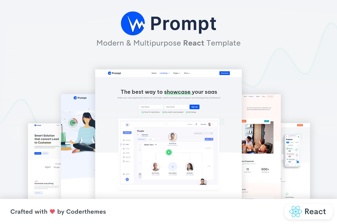 Template Website Modern dan Serbaguna dengan React