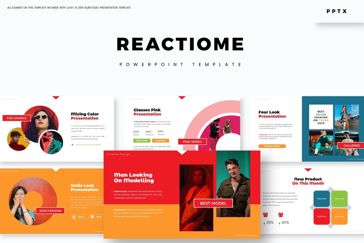 Template Powerpoint Reactiome - Solusi Presentasi Kreatif Anda