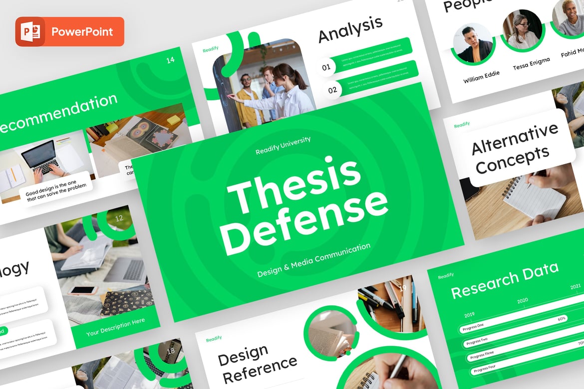 READIFY - Template Powerpoint untuk Pertahanan Tesis yang Profesional