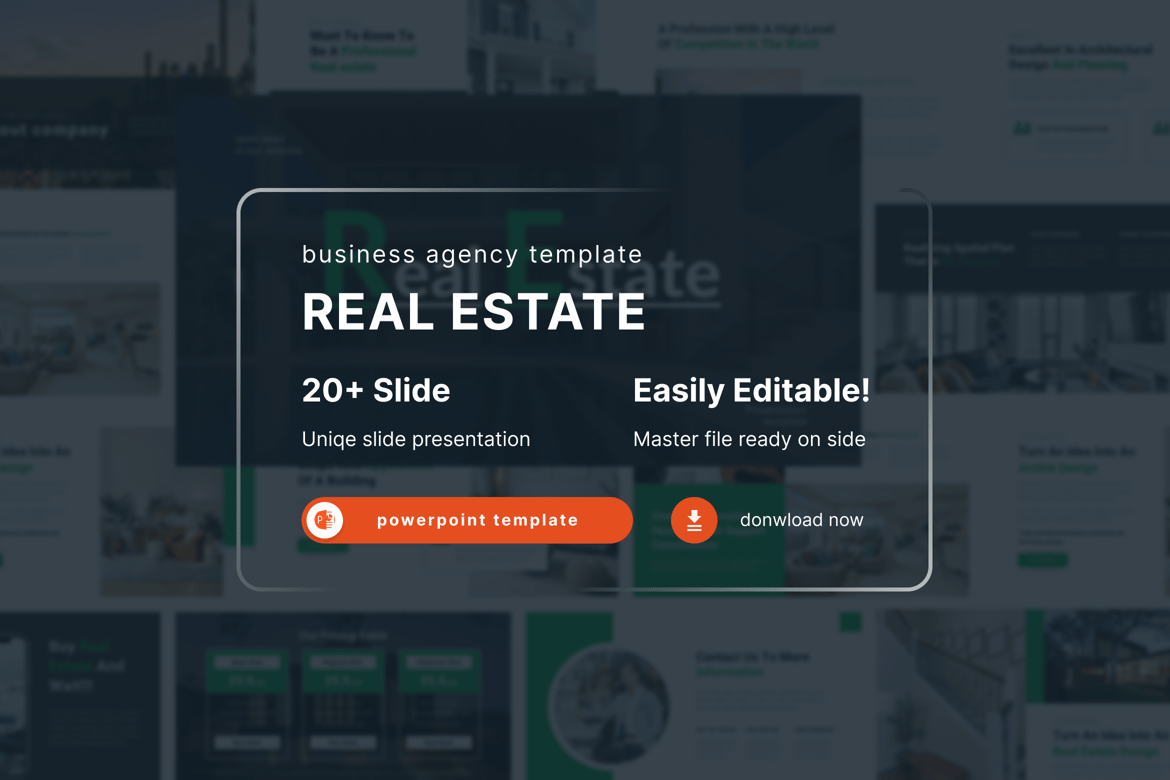 Template Powerpoint Bisnis Real Estate yang Menarik dan Profesional